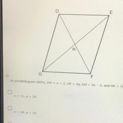 In parallelogram defg dh x 1 hf 3y