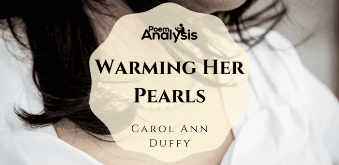 Carol ann duffy warming her pearls