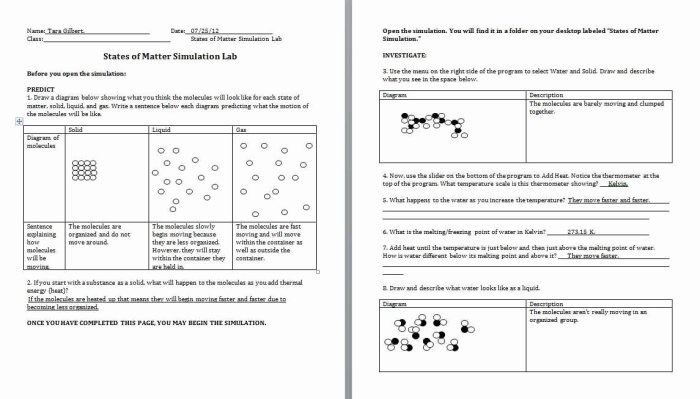 Classification of matter worksheet chemistry