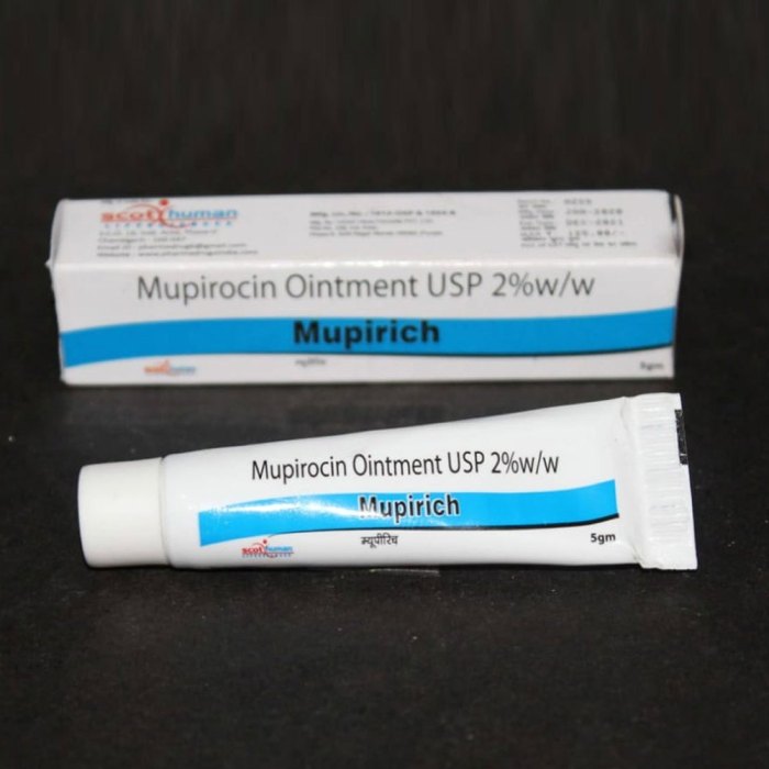 Mupirocin ointment for poison oak